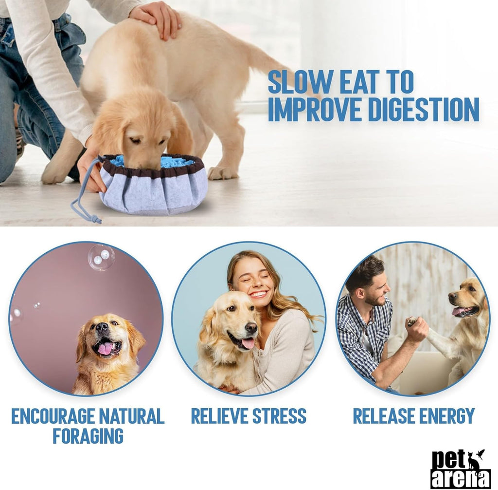 Snuffle Mat for Dogs - Adjustable Interactive Puzzle Toy for Large & Small Breed Slow Feeder for Mental Stimulation & Stress Relief Encourages Natural Foraging Ideal for Indoor & Outdoor Use